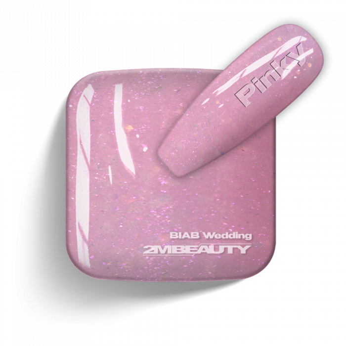 BIAB - Wedding - Pinky - HEMA Mentes Ecsetes Építőzselé (5ml - mini me) (5)
