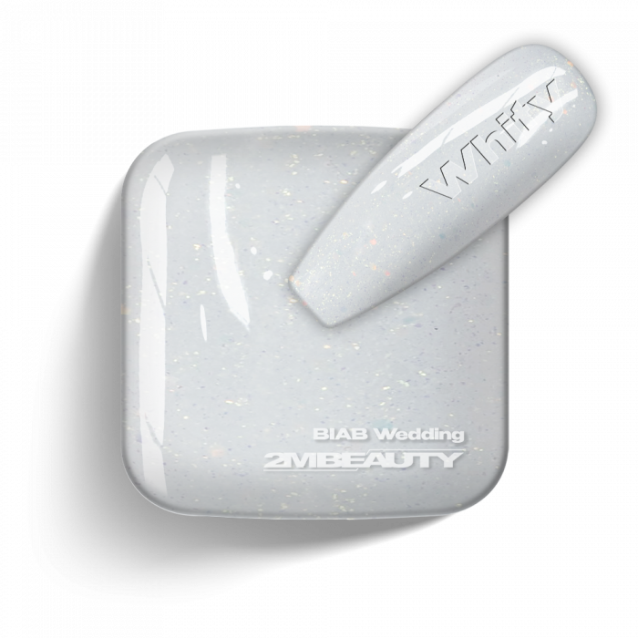 BIAB - Wedding - Whity - HEMA Mentes Ecsetes Építőzselé (5ml - mini me) (5)