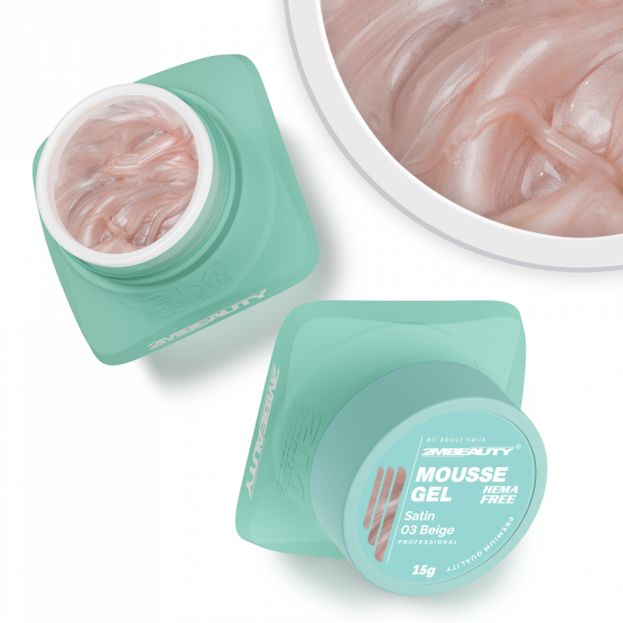 Mousse - Satin - 03 Beige - HEMA Mentes Építőzselé (15g) (2)