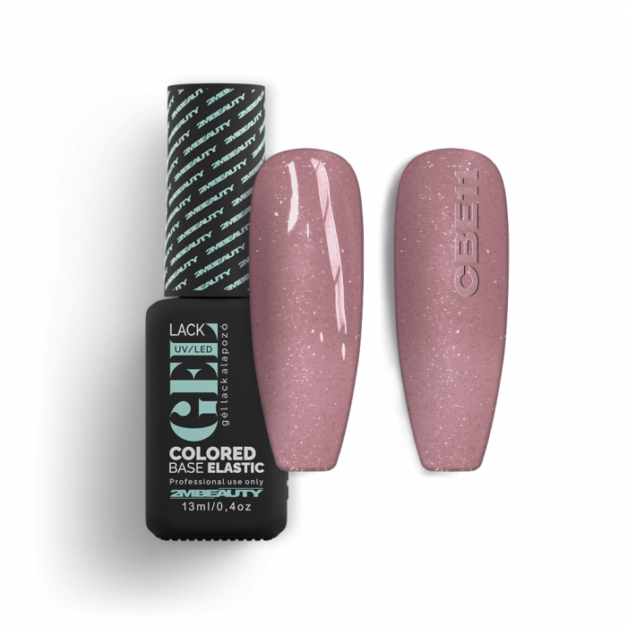 Gel Lack - Colored Base Elastic Shimmer CBE11 - HEMA Mentes (100ml) (2)