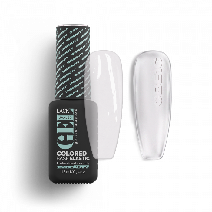 Gel Lack - Colored Base Elastic CBE16 Clear Pink - HEMA Mentes (5ml - mini me) (2)