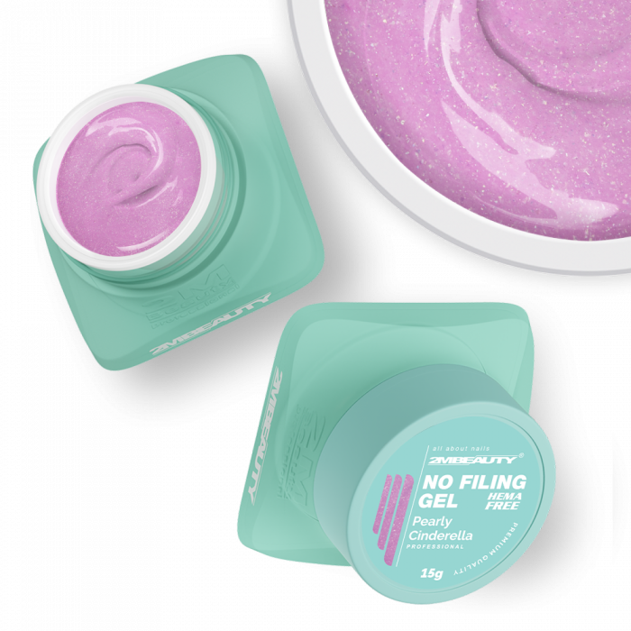 No Filing - Pearly Cinderella - HEMA Mentes Reszelésmentes Építőzselé (15g) (2)