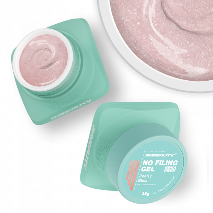 No Filing - Pearly Bliss - HEMA Mentes Reszelésmentes Építőzselé (15g) (2)