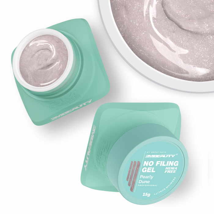 No Filing - Pearly Dune - HEMA Mentes Reszelésmentes Építőzselé (15g) (2)