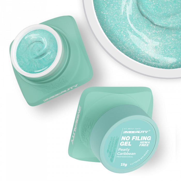 No Filing - Pearly Caribbean - HEMA Mentes Reszelésmentes Építőzselé (15g) (2)