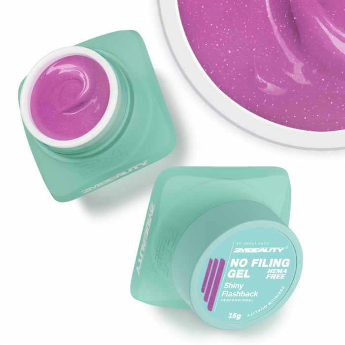 No Filing - Shiny Flashback - HEMA Mentes Reszelésmentes Építőzselé (15g) (2)