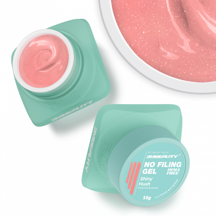No Filing - Shiny Hush - HEMA Mentes Reszelésmentes Építőzselé (15g) (2)