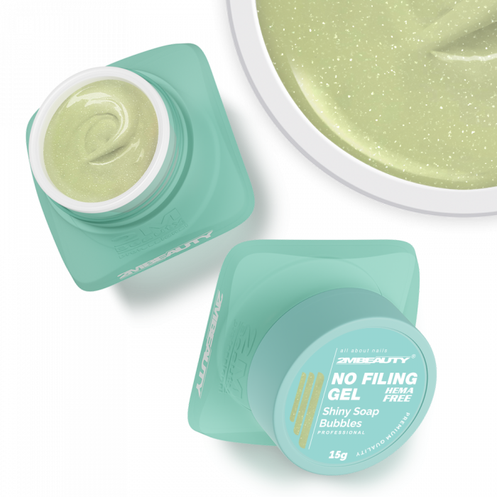 No Filing - Shiny Soap Bubbles - HEMA Mentes Reszelésmentes Építőzselé (15g) (2)
