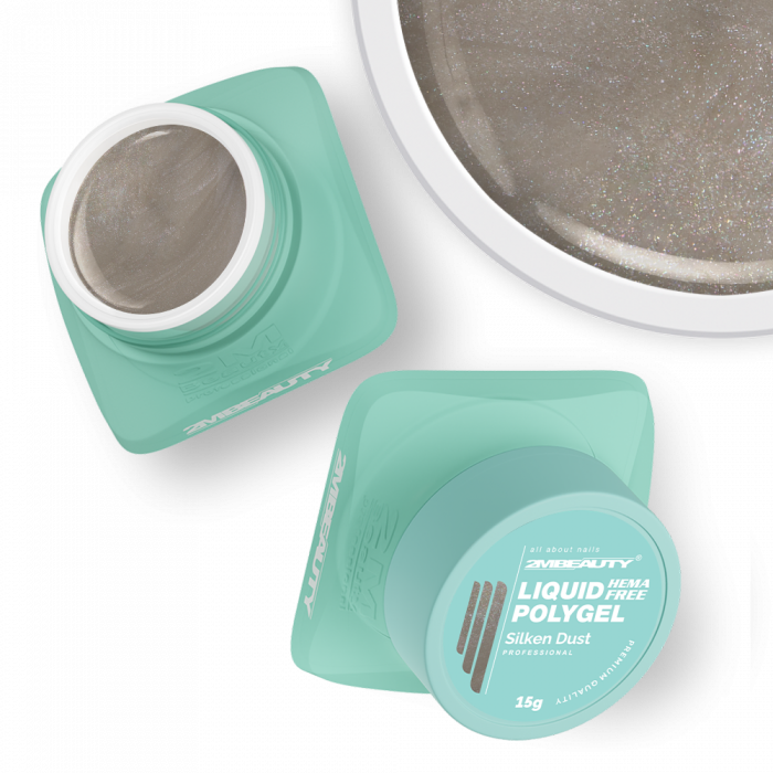Liquid Polygel - Silken Dust - HEMA Mentes Építőzselé (30g) (2)