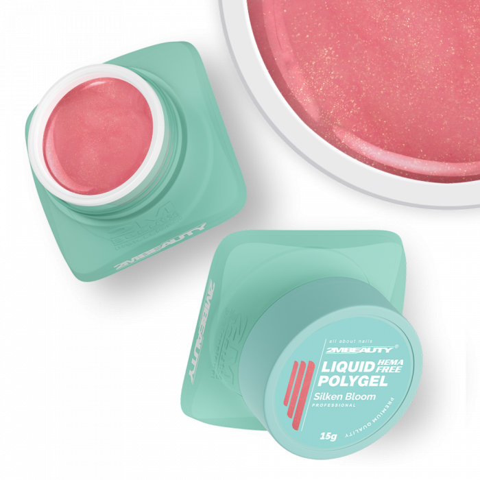 Liquid Polygel - Silken Bloom - HEMA Mentes Építőzselé (15g) (2)