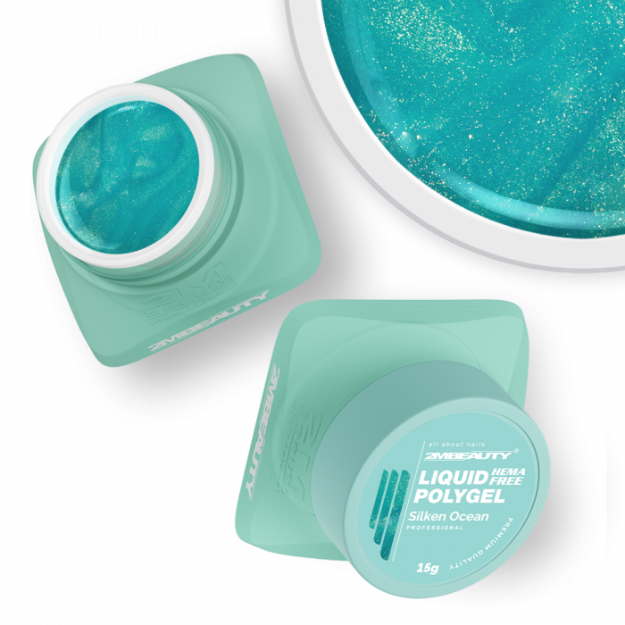 Liquid Polygel - Silken Ocean - HEMA Mentes Építőzselé (30g) (2)