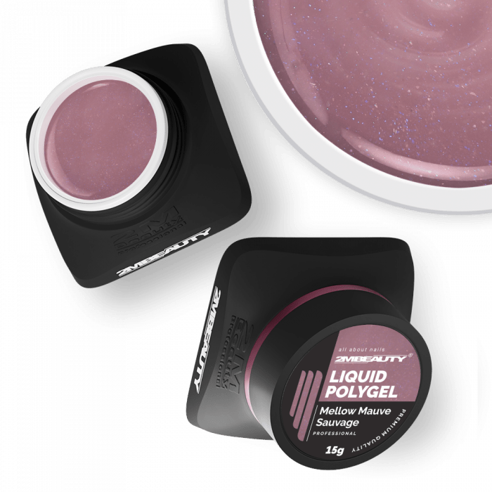 Liquid Polygel - Mellow Mauve Sauvage - HEMA Mentes Építőzselé (30g) (2)