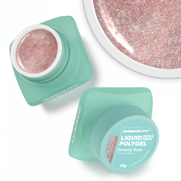 Liquid Polygel - Dreamy Rosé - HEMA Mentes Építőzselé (15g) (2)