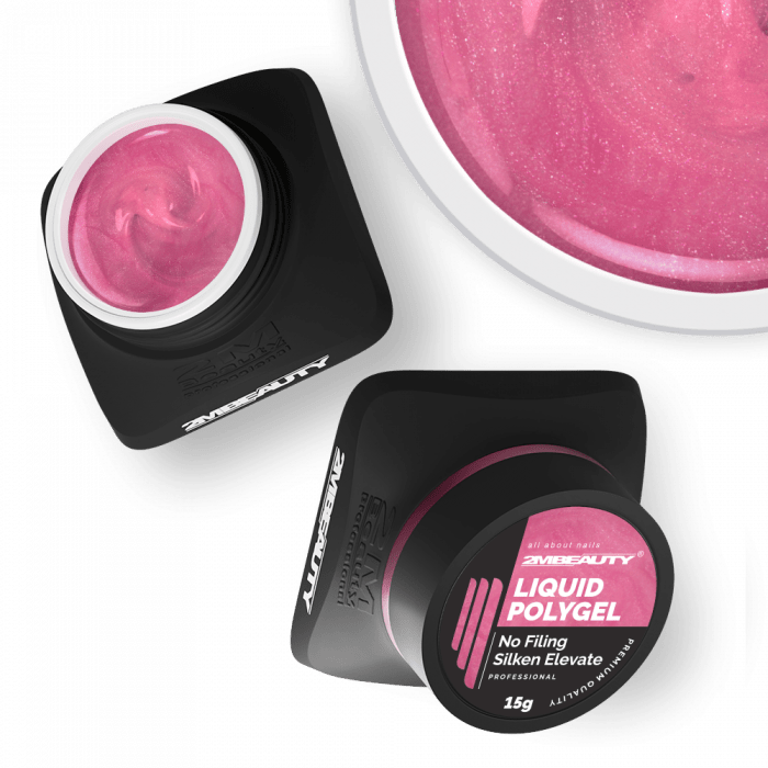 Liquid Polygel No Filing - Silken Elevate - HEMA Mentes Reszelésmentes Építőzselé (50g) (2)