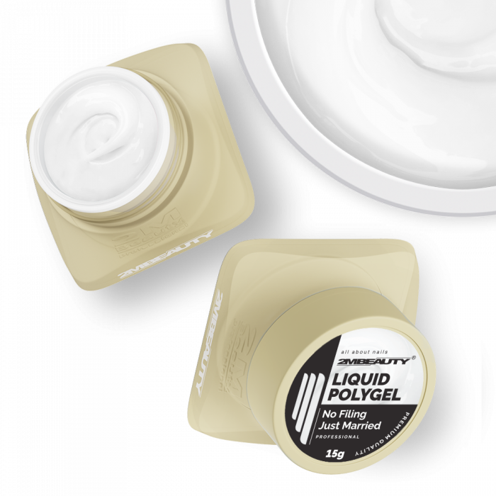 Liquid Polygel No Filing - Just Married - HEMA Mentes Reszelésmentes Építőzselé (30g) (2)