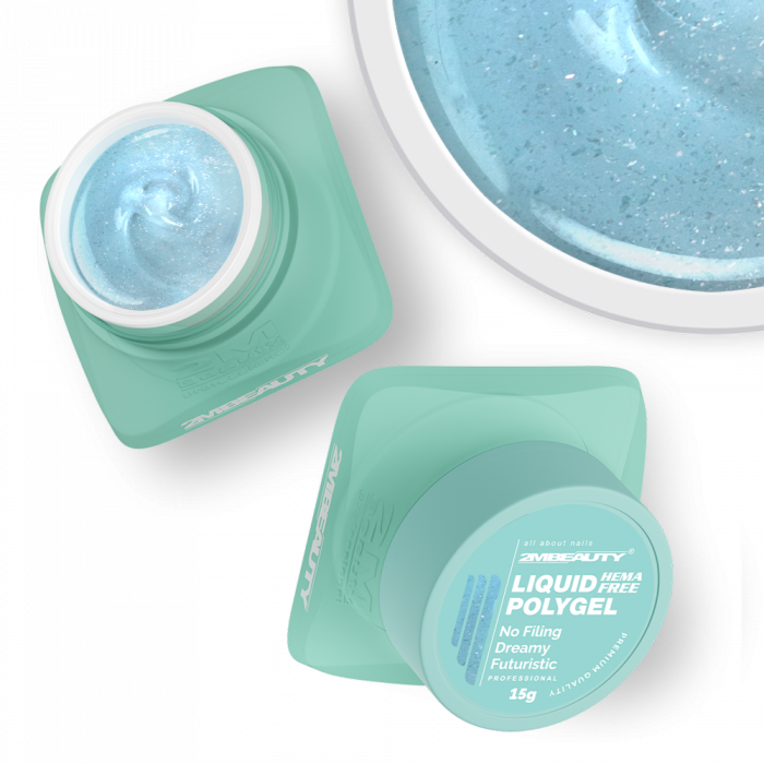 Liquid Polygel No Filing - Dreamy Futuristic - HEMA Mentes Reszelésmentes Építőzselé (15g) (3)