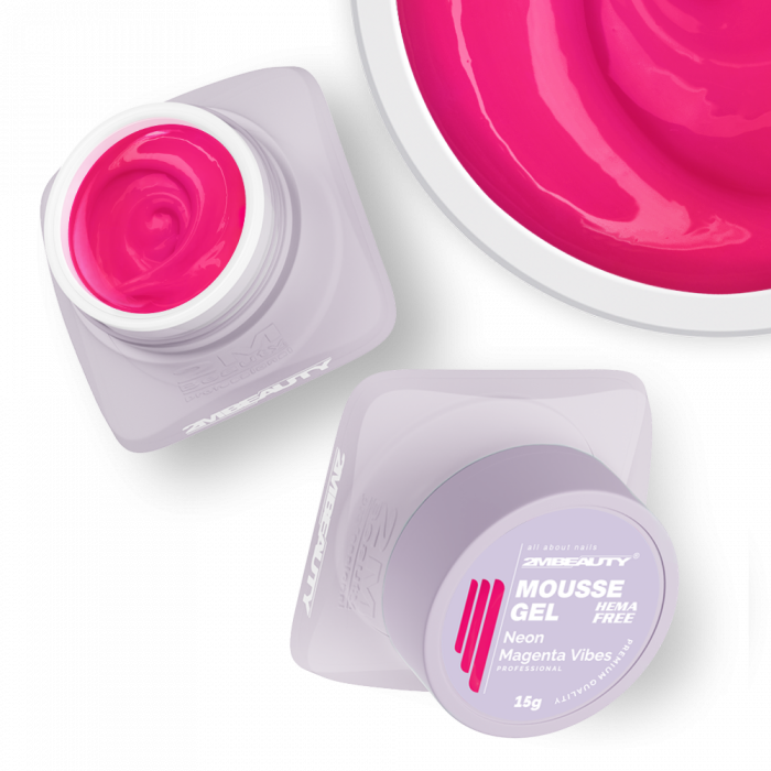 Mousse - Neon - Magenta Vibes - HEMA Mentes Építőzselé (30g) (2)