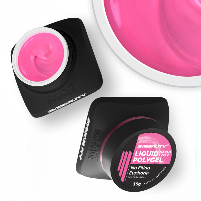 Liquid Polygel No Filing - Euphoria - HEMA Mentes Reszelésmentes Építőzselé (30g) (2)