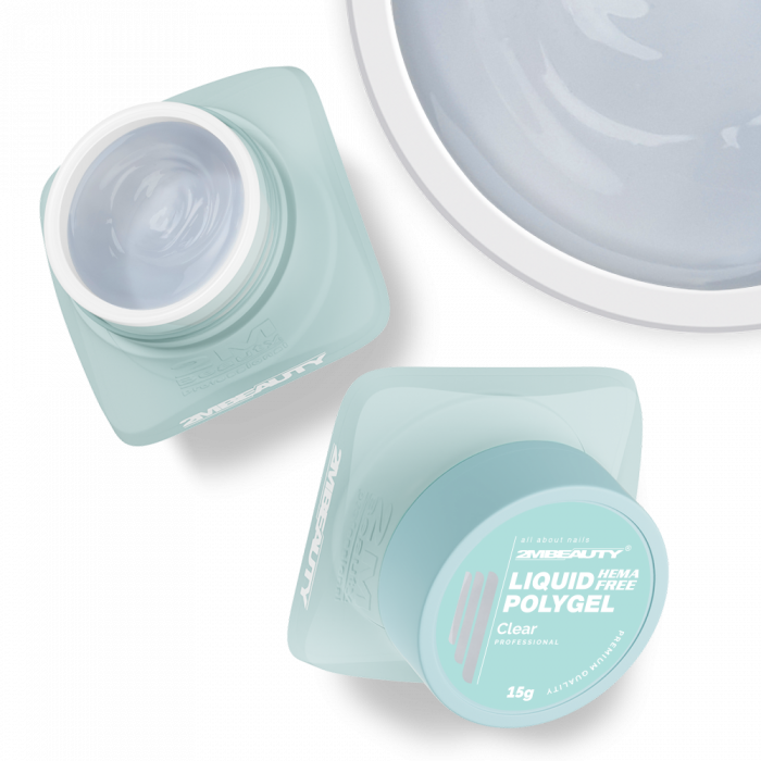 Liquid Polygel - Clear - HEMA Mentes Építőzselé (30g) (2)