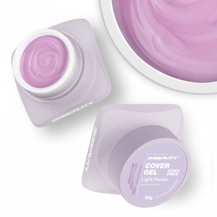Light Purple Gel - HEMA Mentes Körömágyhosszabbító Zselé (15g) (2)