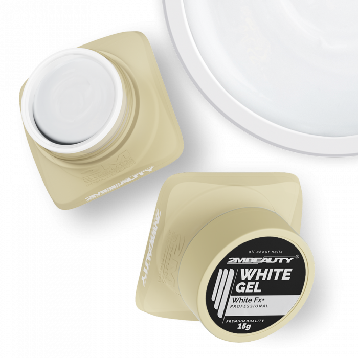 White FX+ Gel - HEMA Mentes Építőzselé (15g) (2)