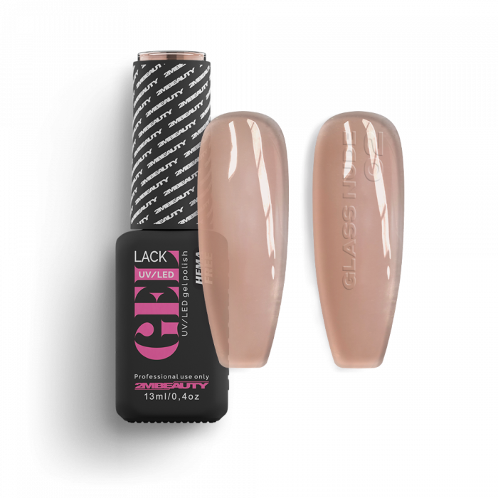 Gel Lack - Glass Nude 02 - HEMA Mentes (13 ml) (2)