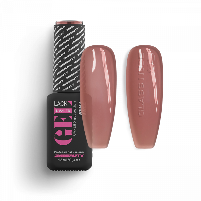 Gel Lack - Glass Nude 03 - HEMA Mentes (5ml - mini me) (2)