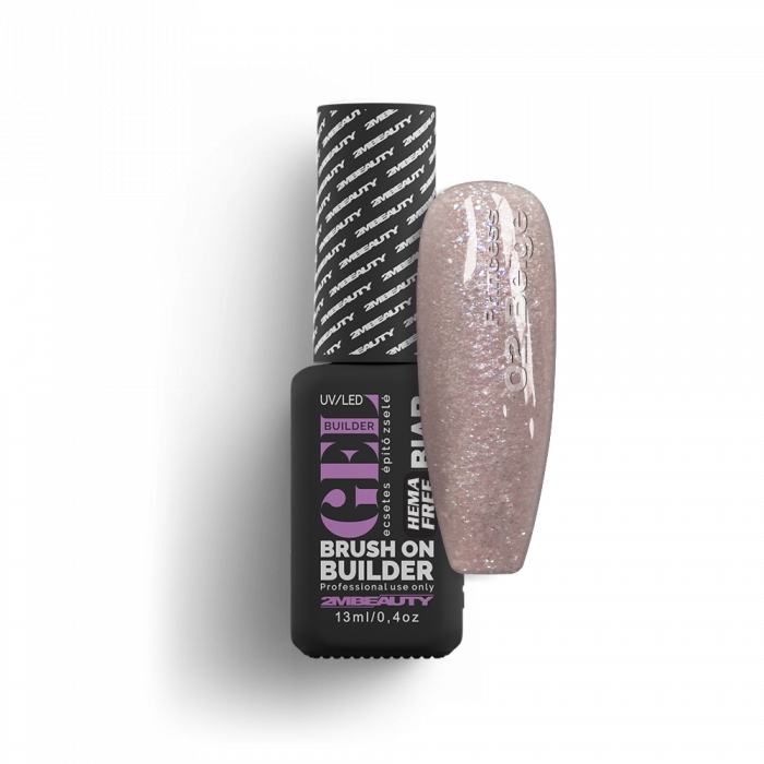 BIAB - Princess - 02 Beige - HEMA Mentes Ecsetes Építőzselé (13 ml) (2)