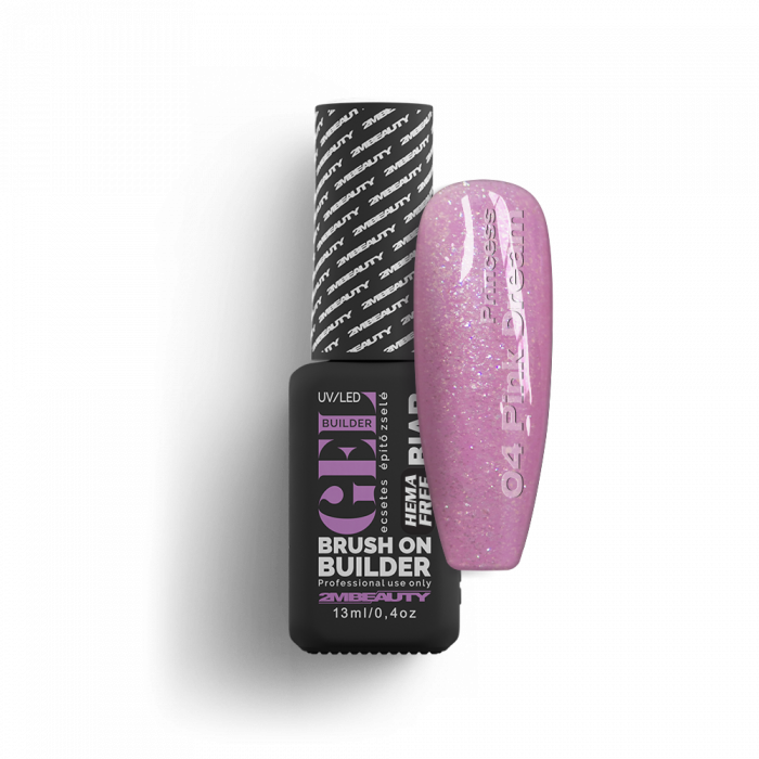 BIAB - Princess - 04 Pink Dreams - HEMA Mentes Ecsetes Építőzselé (5ml - mini me) (2)