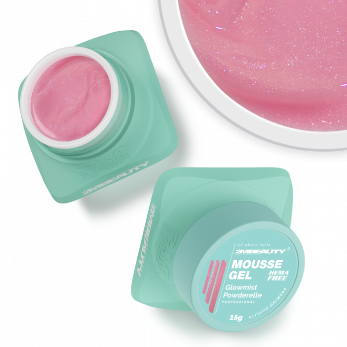Mousse - Glowmist - Powderelle - HEMA Mentes Építőzselé (15g) (2)