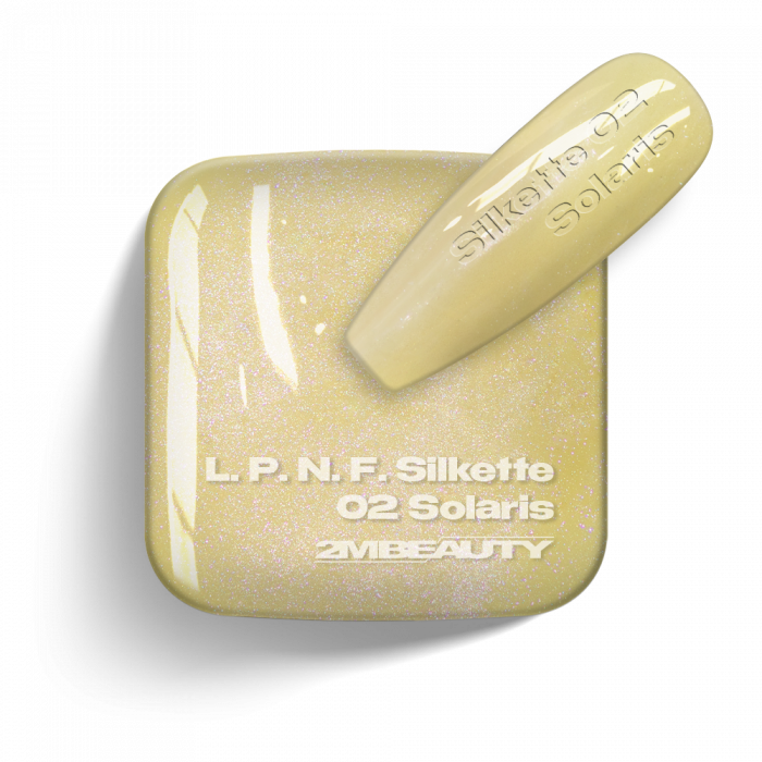 Liquid Polygel BIAB - Silkette - 02 Solaris - HEMA Mentes Ecsetes Építőzselé (13 ml) (2)