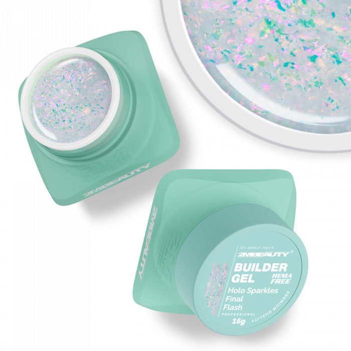 Holo Sparkles Final Flash - HEMA Mentes Építőzselé (15g) (2)
