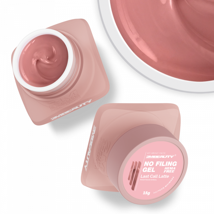 No Filing - Last Call Latte - HEMA Mentes Reszelésmentes Építőzselé (15g) (2)