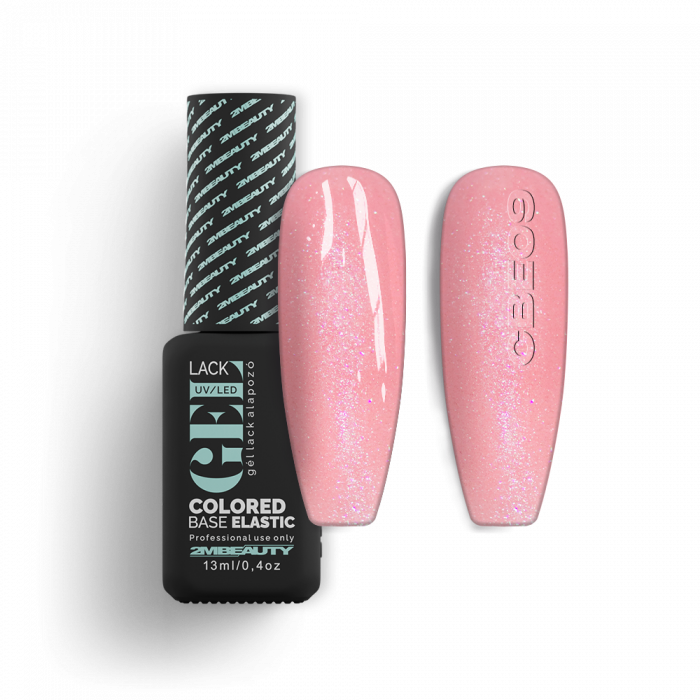 Gel Lack - Colored Base Elastic Shimmer CBE09 - HEMA Mentes (30 ml) (2)