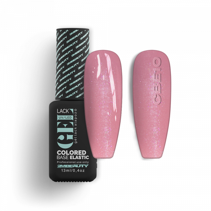 Gel Lack - Colored Base Elastic Shimmer CBE10 - HEMA Mentes (13 ml) (2)