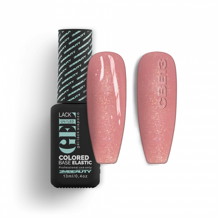 Gel Lack - Colored Base Elastic Shimmer CBE13 - HEMA Mentes (13 ml) (2)