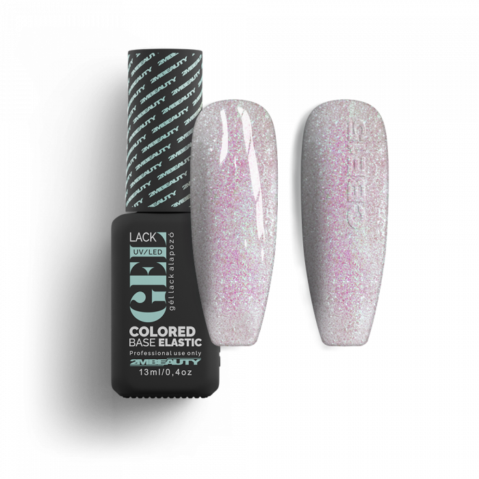 Gel Lack - Colored Base Elastic Shimmer CBE15 - HEMA Mentes (30 ml) (2)