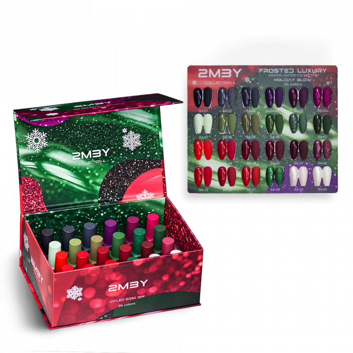 Gel Lack Szett - Collection 4 - Holiday Glow - 24db (24 db) (2)