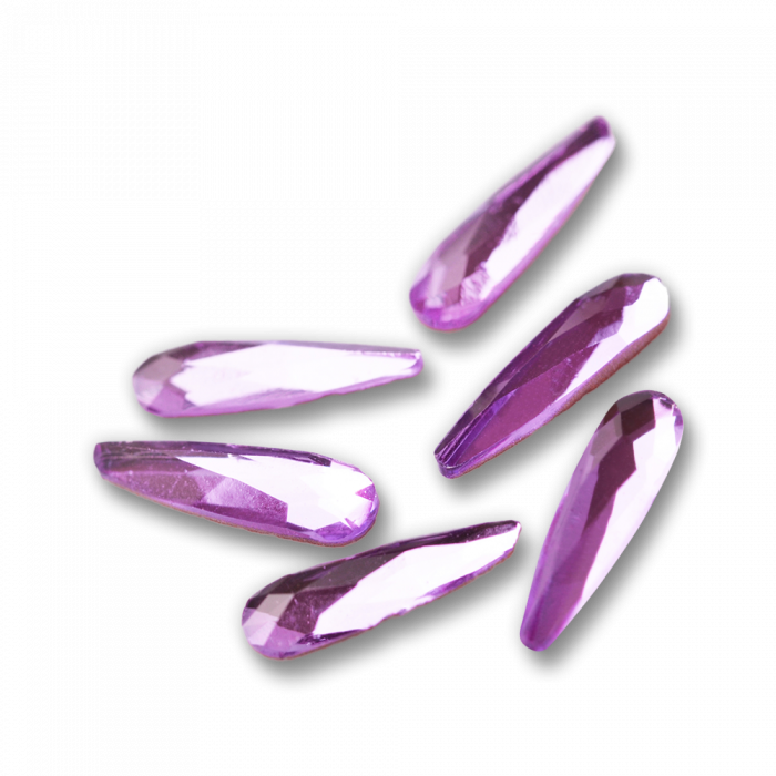 Csiszolt formakő csepp 12 more light purple