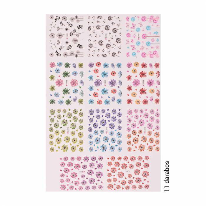 Matrica Szett - Flowers - E391-401