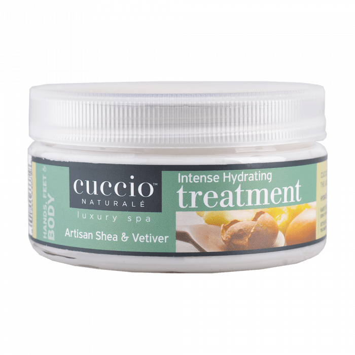 Cuccio Hidratáló Lábkrém Shea Vajjal és Khus-Khus-szal - Hydrating Treatment Artisan Shea & Vetiver (226 g)