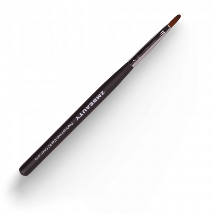 Zselé ecset Gel #2 Oval Long - Black Beauty