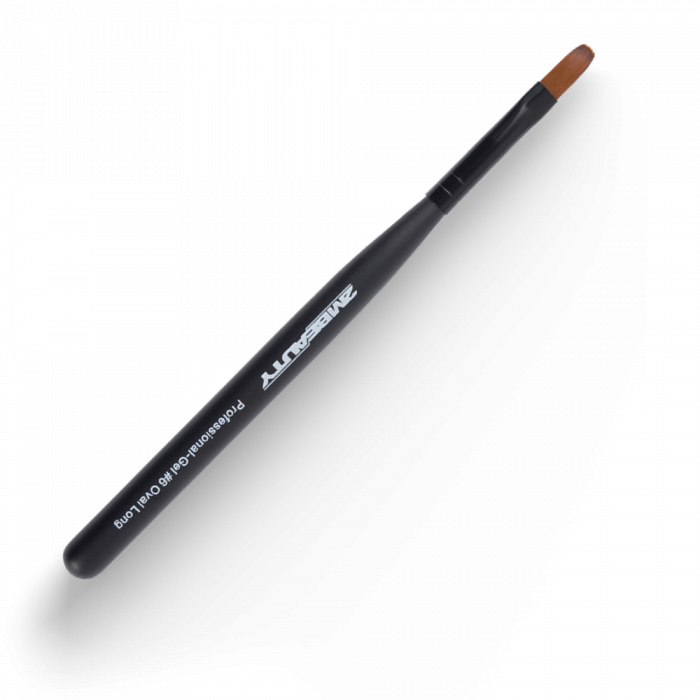 Zselé ecset Gel #6 Oval Long - Black Beauty