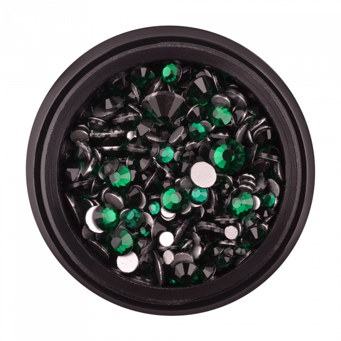 Strasszkő 15 dark green (400 db)