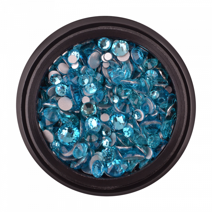 Strasszkő 27 aquamarine (400 db)