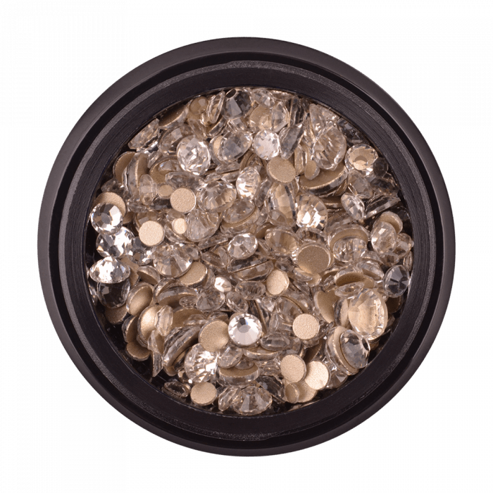Strasszkő 31 white gold bottom (400 db)