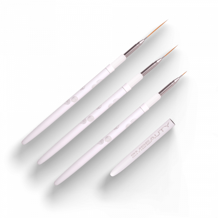Díszítő Ecset Szett 3 Darabos - White Abstract