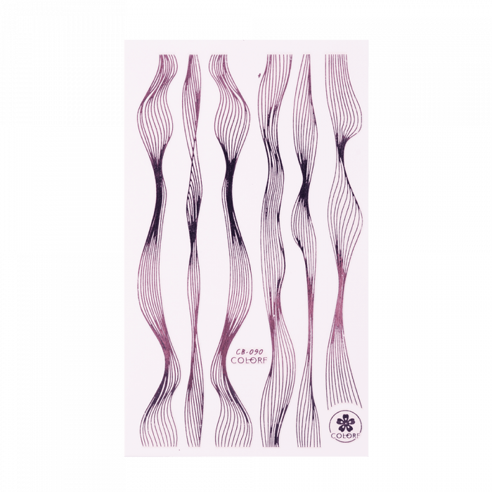 2MBEAUTY körömmatrica 53-02 - silver