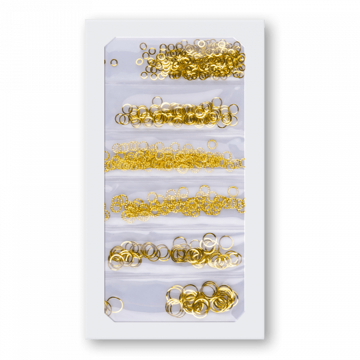Fém díszítő keret mix - Gold (szett)