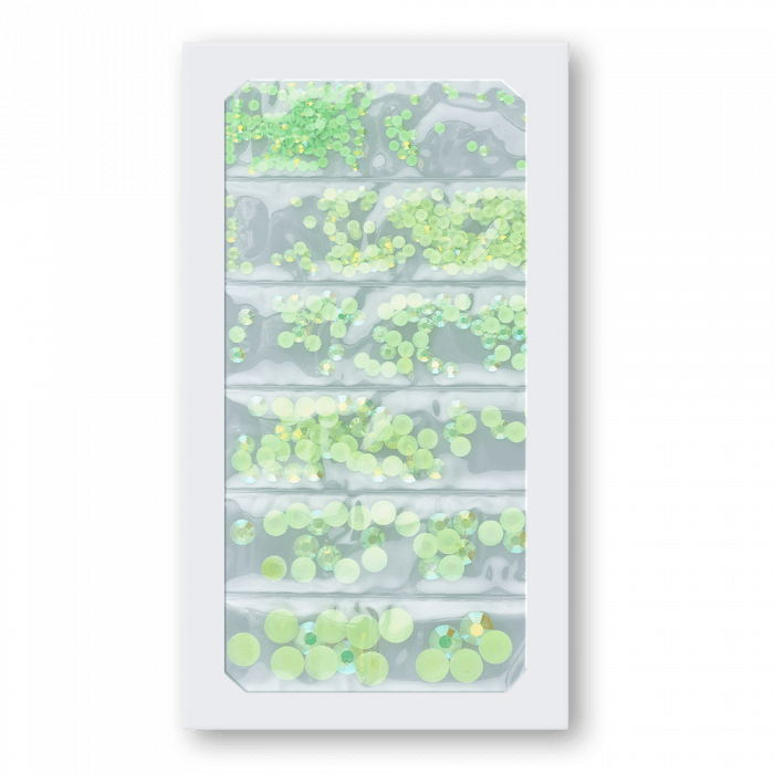 Félgyöngy Plasztik Neon Green (szett)
